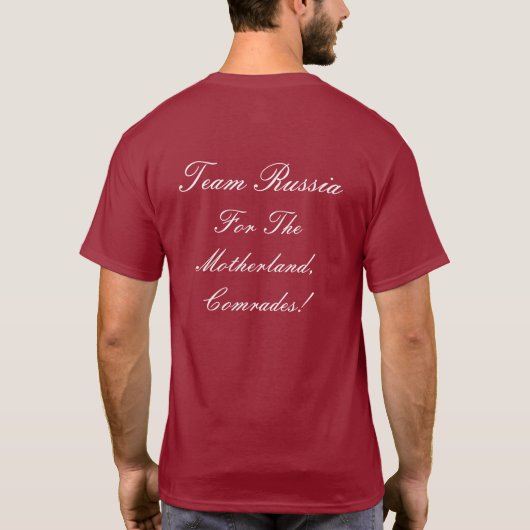 Team Rusland T-shirt (Achterkant)