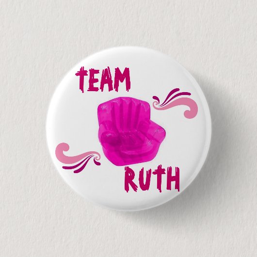 TEAM RUTH RONDE BUTTON 3,2 CM (Voorkant)