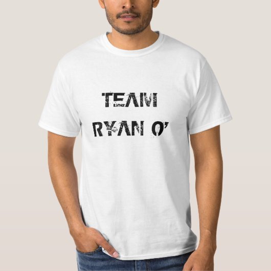 TEAM RYAN O' White T-shirt (Voorkant)
