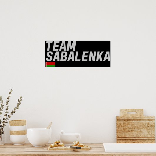 TEAM SABALENKA POSTER (Keuken)