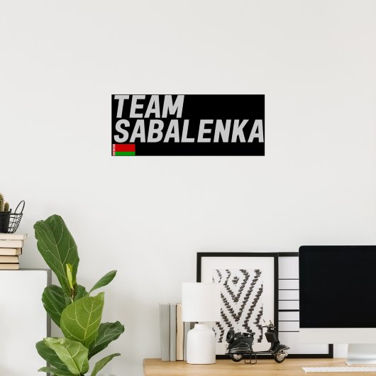 TEAM SABALENKA POSTER (Thuiskantoor)