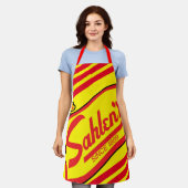 Team Sahlen Apron — volledige afdruk Schort (Gedragen)