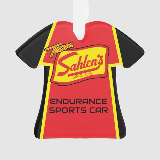 Team Sahlen crew uniform ornament  (voorkant)