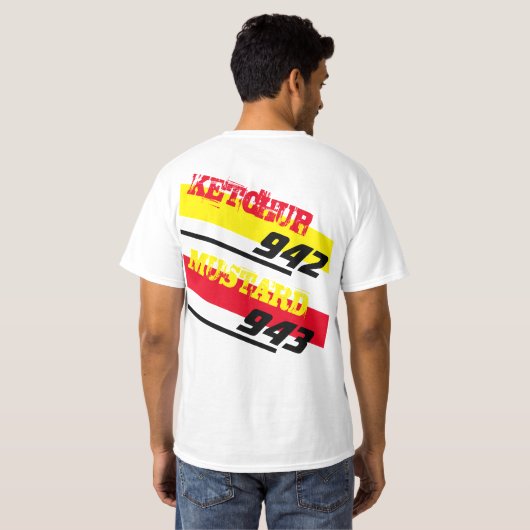 Team Sahlen Ketchup & Mustard T-shirt (Achterkant volledig)