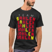 Team Sahlen stagger name T-shirt (Voorkant)