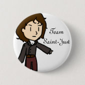 Team Saint-Just Pin Ronde Button 5,7 Cm (Voorkant)