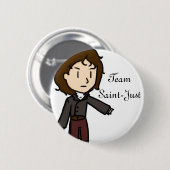 Team Saint-Just Pin Ronde Button 5,7 Cm (Voorkant /achterkant)