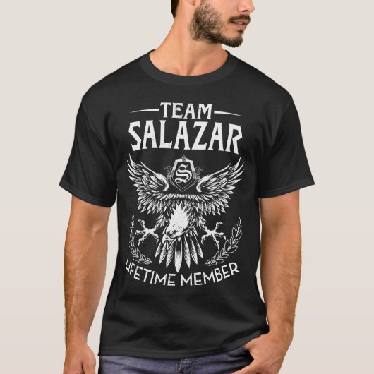 Team SALAZAR Levenslang Lid Achternaam T-shirt (Voorkant)