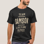 Team Samson Lifetime Lid - Naam Samson T-shirt (Voorkant)