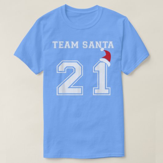 Team Santa 2021 Funny Family Matching met Kerstmis T-shirt (Design voorkant)