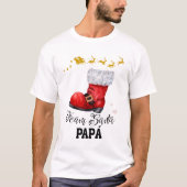 Team Santa – Bota de Santa Claus para Papá, Diseño T-shirt (Voorkant)