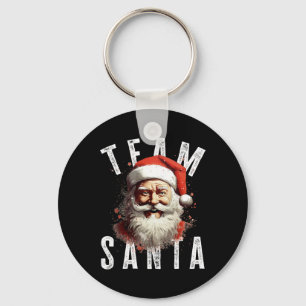 Team Santa Christmas Funny Xmas Santa Claus 3 Sleutelhanger