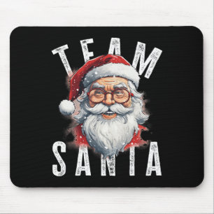 Team Santa Christmas Funny Xmas Santa Claus 4 Muismat