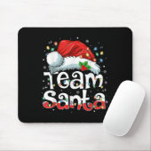 Team Santa Claus Christmas Family Matching Pajama Muismat (Met muis)