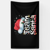 Team Santa Claus Christmas Family Matching Pajama Spandoek (Verticaal)