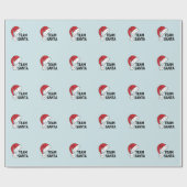 Team Santa, Cool kerstcadeau Cadeaupapier (Vlak)