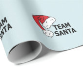 Team Santa, Cool kerstcadeau Cadeaupapier (Rol Hoek)