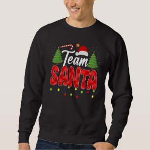 Team Santa Familie Groep Bijpassende Kerst Pijama Trui