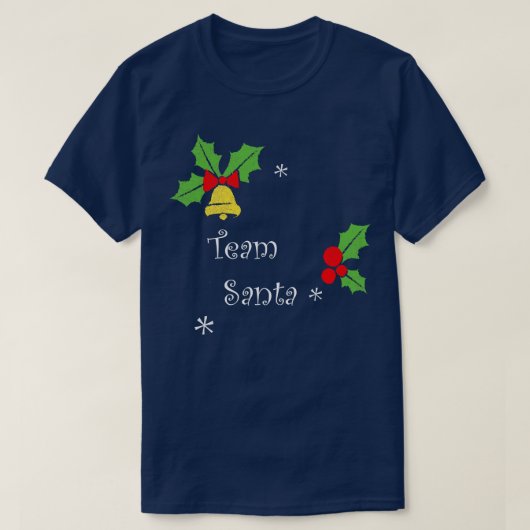 Team santa Familie Party Kerst T-shirt Funny Boy G (Design voorkant)