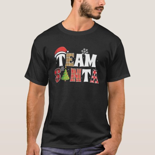 Team Santa Family Group Matching met Kerstmis Paja T-shirt (Voorkant)