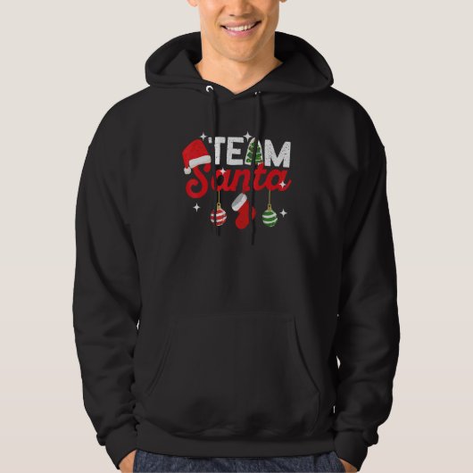 Team Santa Family Tradition Christmas Squad Matchi Hoodie (Voorkant)