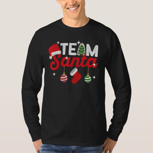 Team Santa Family Tradition Christmas Squad Matchi T-shirt (Voorkant)