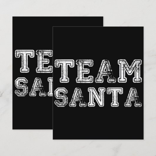 Team Santa Grappige Kerst (Voorkant / Achterkant)