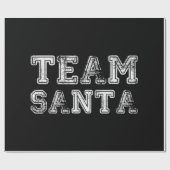 Team Santa Grappige Kerst Cadeaupapier (Vlak)