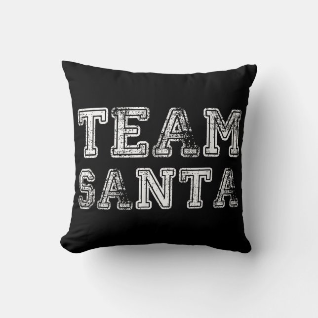 Team Santa Grappige Kerst Kussen (Voorkant)