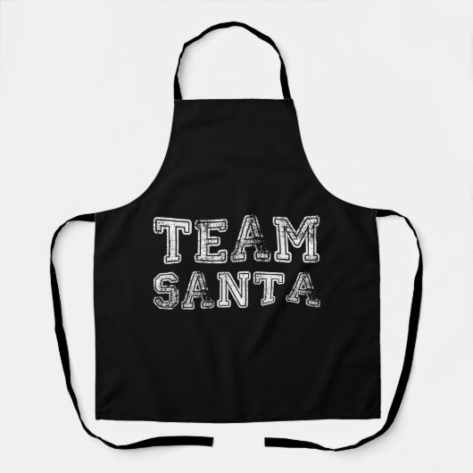 Team Santa Grappige Kerst Schort (Voorkant)