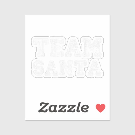 Team Santa Grappige Kerst Sticker (Vel)
