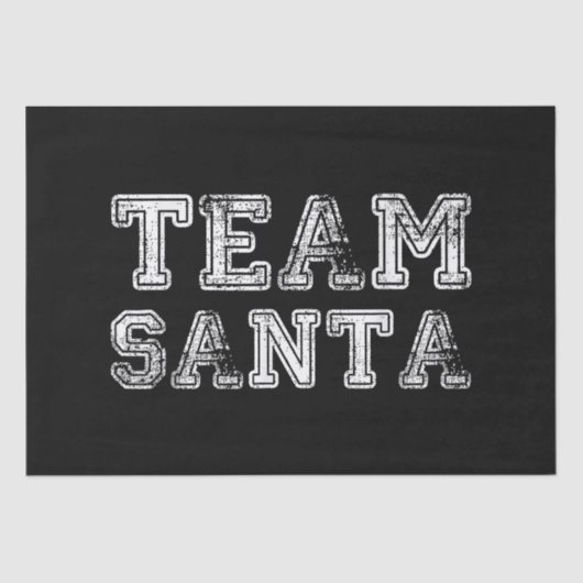 Team Santa Grappige Kerst Tissuepapier (Voorkant)