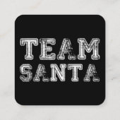 Team Santa Grappige Kerst Vierkante Visitekaartje (Achterkant)