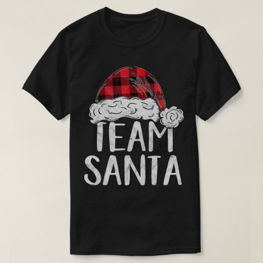 Team Santa Kerstkerstkostuum Gift Matching Family T-shirt (Design voorkant)
