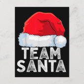 Team Santa Kerstman Squad Family Matching Pajamas Informatiekaartje (Voorkant)