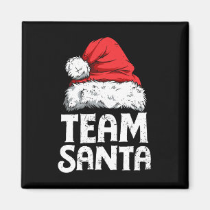 Team Santa Kerstman Squad Family Matching Pajamas Magneet
