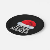 Team Santa Kerstman Squad Family Matching Pajamas Papieren Bordje (Gekanteld)