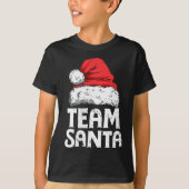 Team Santa Kerstman Squad Family Matching Pajamas T-shirt (Voorkant)
