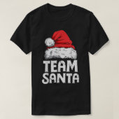 Team Santa Kerstman Squad Family Matching Pajamas T-shirt (Design voorkant)