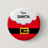 Team Santa Standard, 2¼ inch ronde Button (Voorkant)
