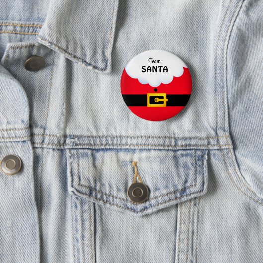 Team Santa Standard, 2¼ inch ronde Button (In situ)