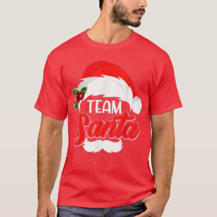 Team Santa T kerstfamilie komt overeen met Pajama T-shirt