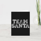 Team Santa T Shirt - Funny Fun Christmas Day Tee  Kaart (Voorkant)