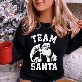 "Team Santa" Thumbs Up Holiday Trui