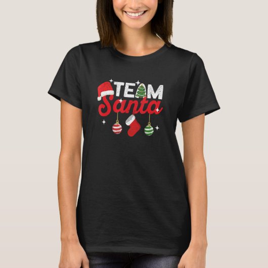 Team Santa Tradition Christmas Squad Family Matchi T-shirt (Voorkant)