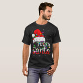 Team Santa Xmas Pajamas Matching Family Group Chri T-shirt (Voorkant volledig)