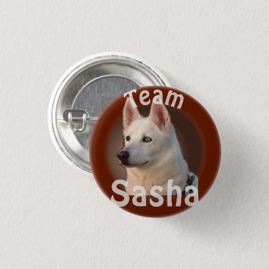 Team Sasha-Button Ronde Button 3,2 Cm (Voorkant /achterkant)