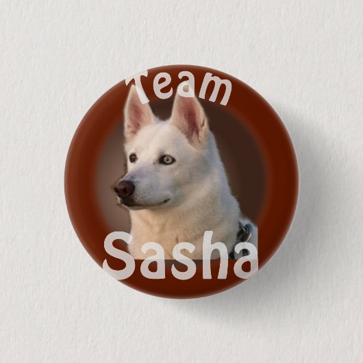 Team Sasha-Button Ronde Button 3,2 Cm (Voorkant)