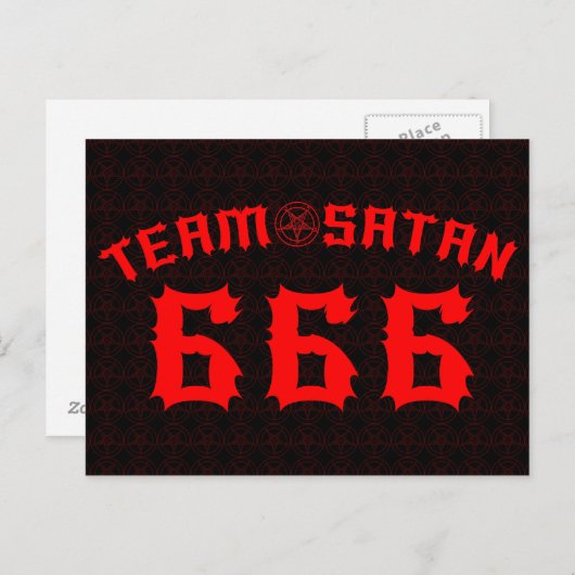 Team Satan Briefkaart (Voorkant / Achterkant)