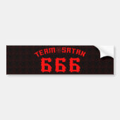 Team Satan Bumpersticker (Voorkant)